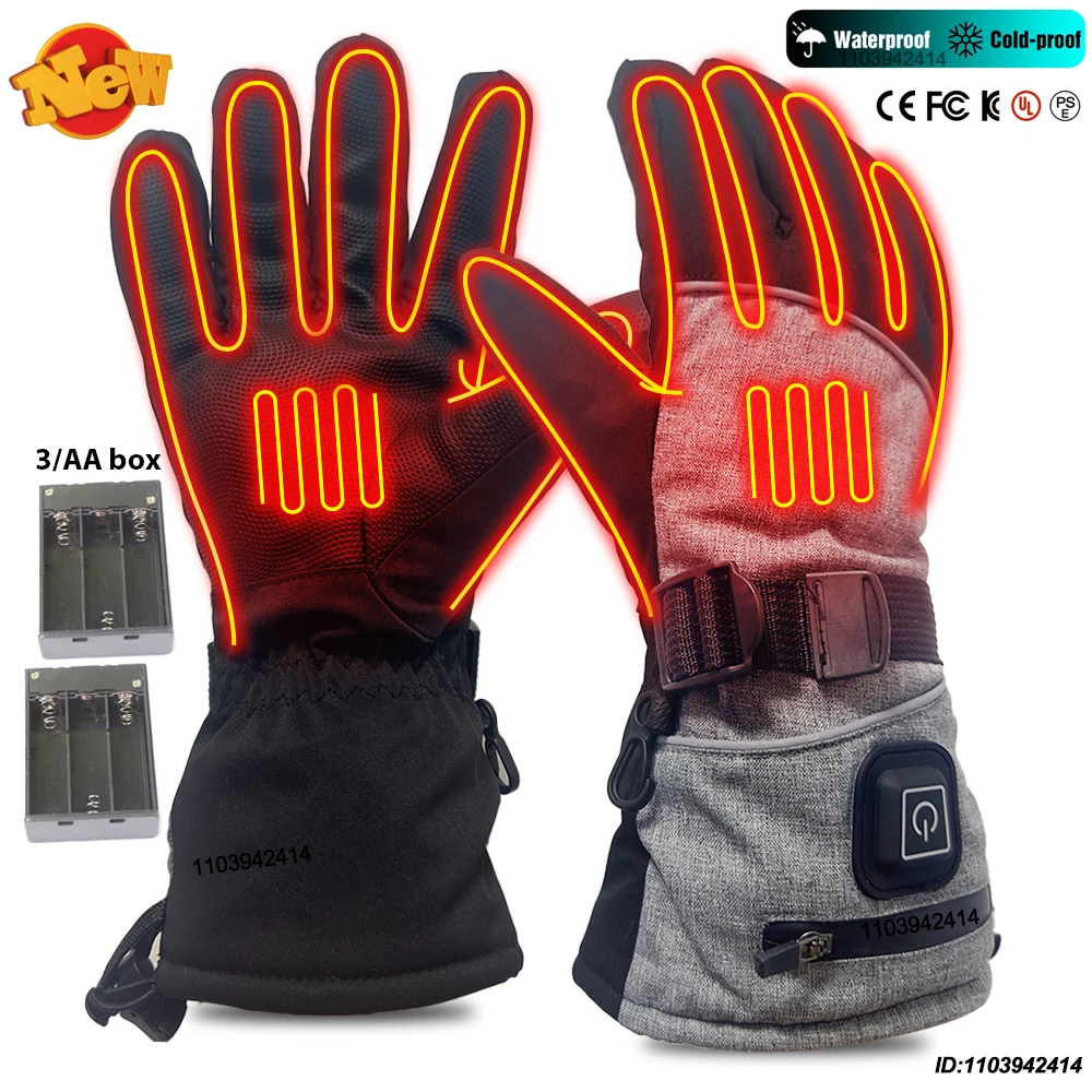Neue elektrische Handschuhe, selbsterwärmende Handschuhe für Männer und Frauen, Winterhandschuhe für Motorrad, Ski, Klettern, Wandern, Handwärmer, wasserdicht