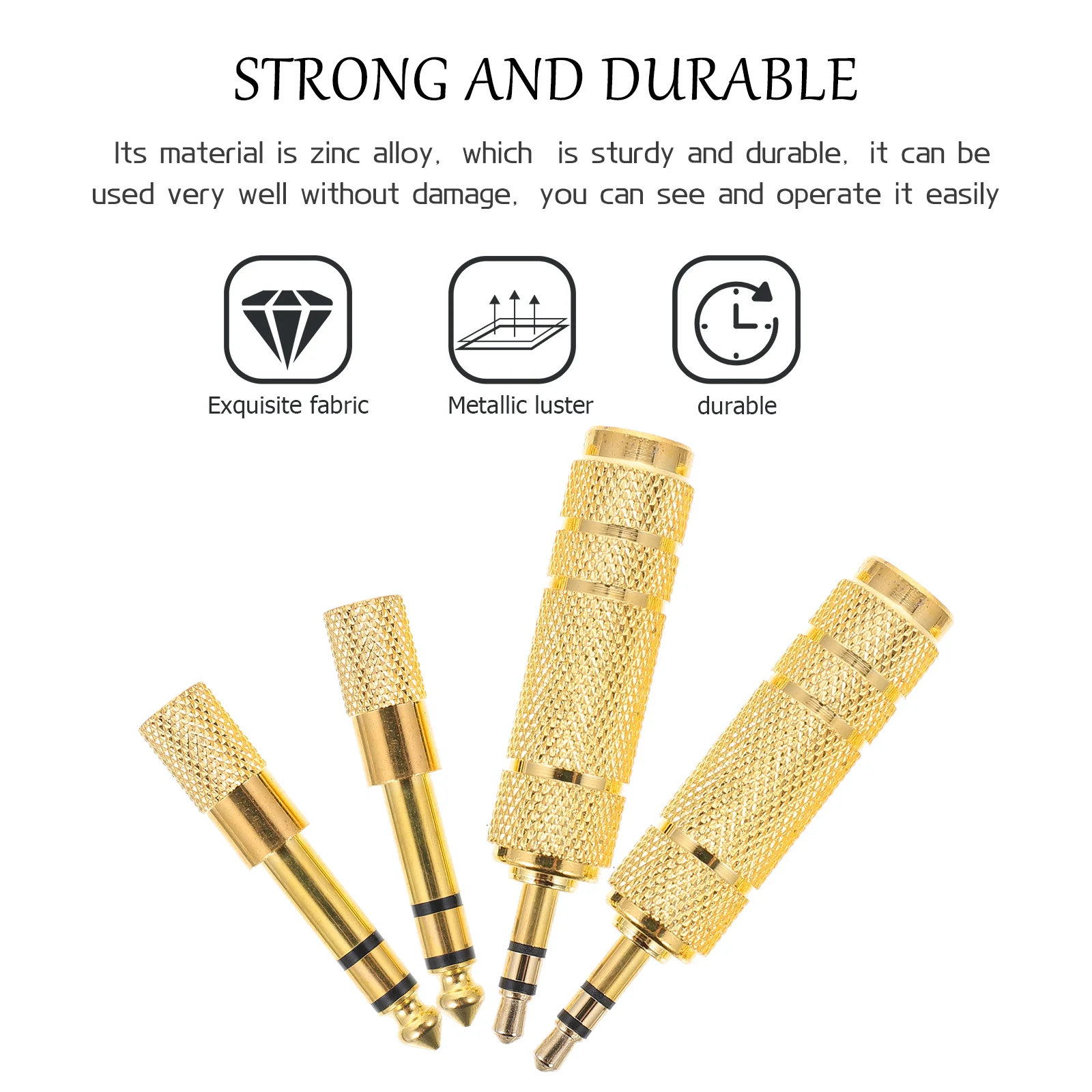 Stereo Adapter Instrument Connector Converter Headphone 35mm Amp Jack