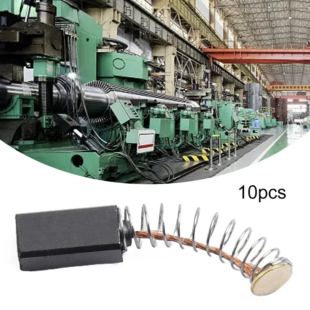 Brosses en carbone pour moteurs électriques, remplacement des meuleuses d'angle, perceuses à percussion électriques, accès aux outils électriques, 10 pièces