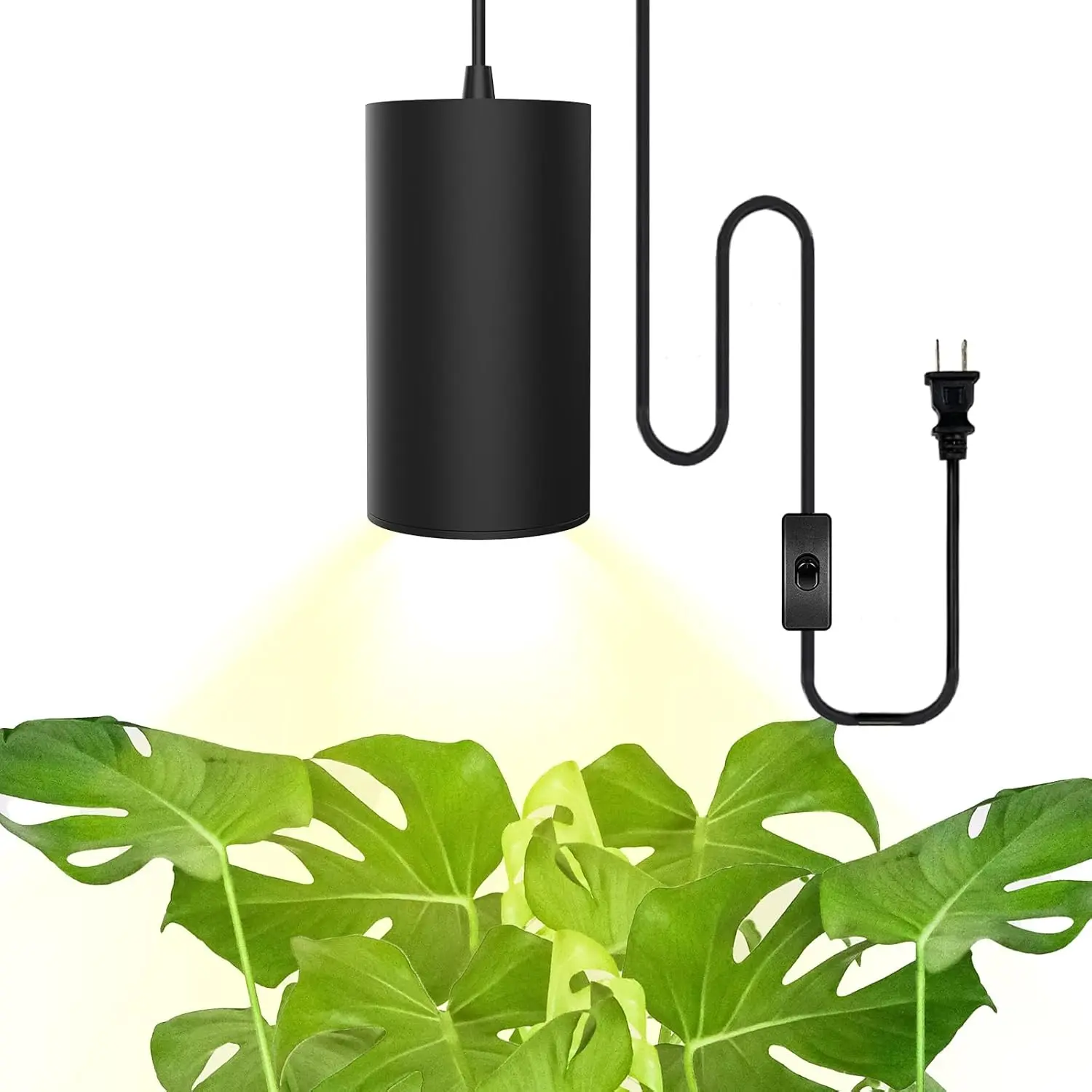 

Full Spectrum LED Hanging Grow Light for Indoor Plants, Adjustable Height up to 21ft with On/Off Switch