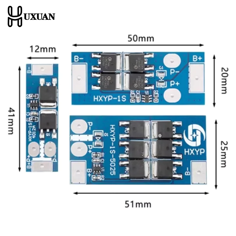 

Плата защиты литиевой батареи BMS 1S 12A 16A 24A 3,7 В LiFePO4 18650 4,2 В Напряжение зарядки/короткая цепь/предотвращение перезарядки