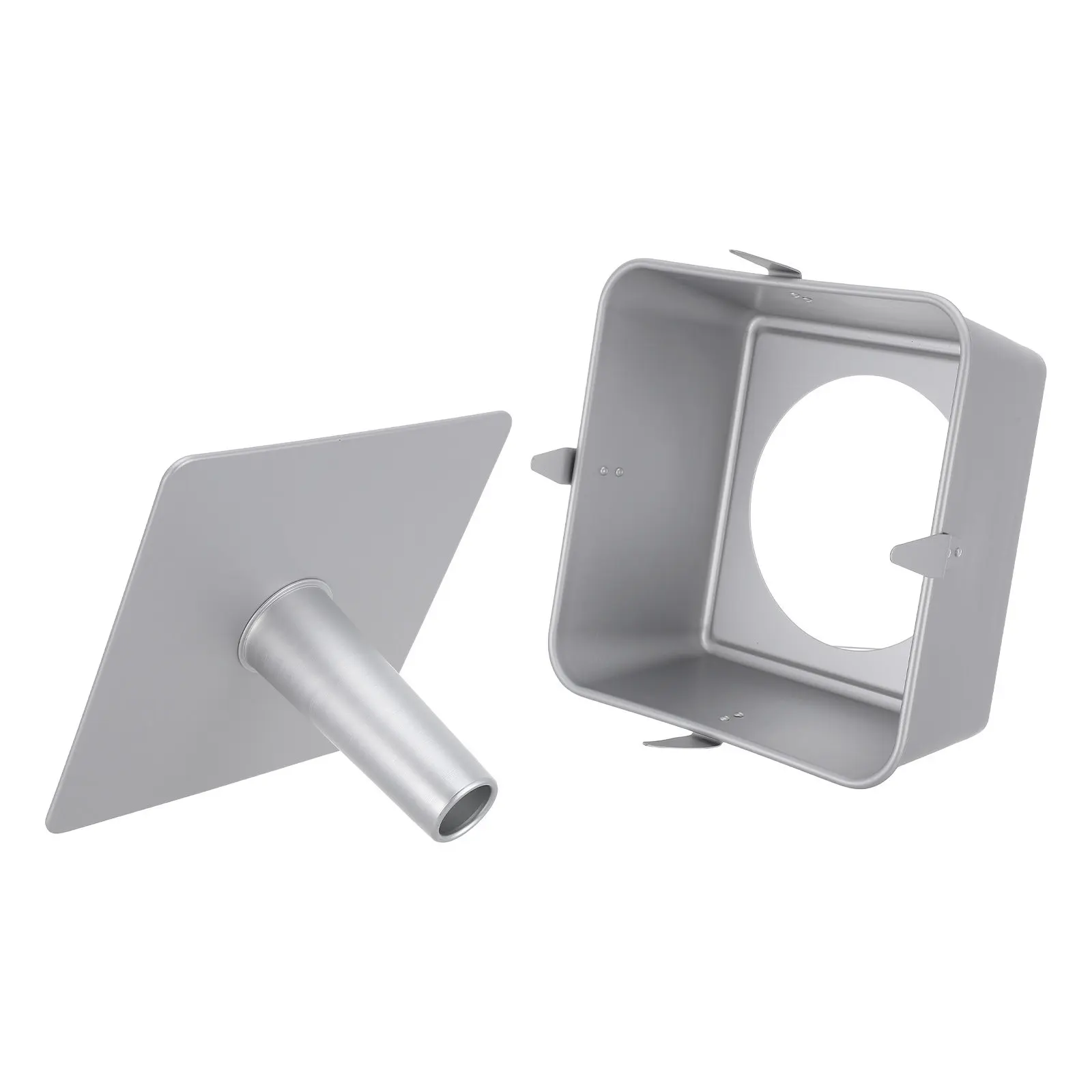 Square Tube Cake Pan 10 Inch Aluminum Chiffon Pound Angel Food Cake Mold Detachable Bottom Smooth Demolding Baking Pan Oven Safe