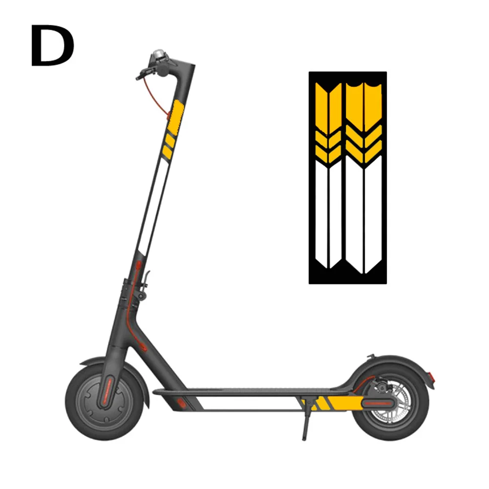 Улучшите видимость во время при слабом освещении с набором светоотражающих наклеек для скутера Xiaomi M365Pro1SPro 2.
