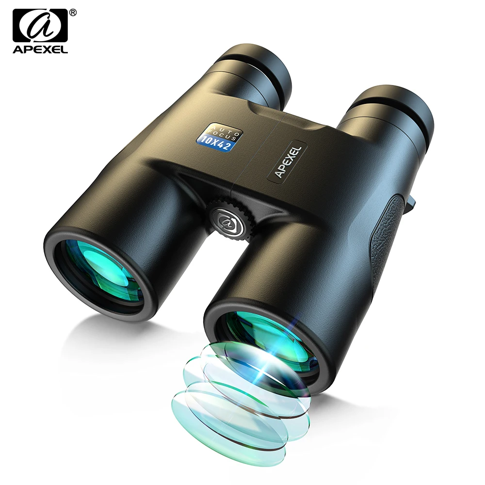 

APEXEL Professional 10x42 Fixed Focus Binoculars HD Powerful Autofocus Telescope Durable Roof Prism For Outdoor Camping Hunting