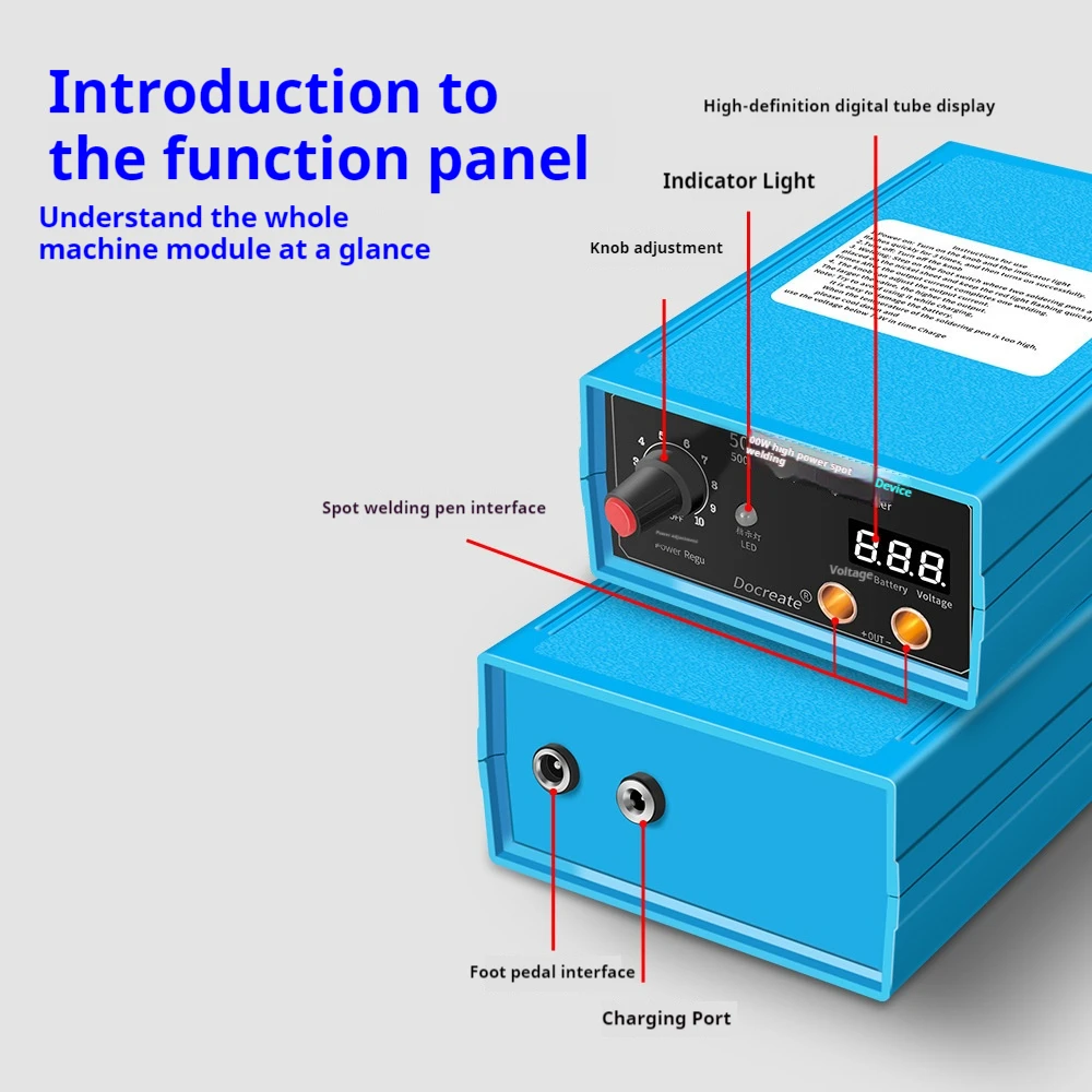 5000 واط ماكينة لحام نقطي صغيرة لتقوم بها بنفسك عدة 18650 بطارية حزمة أدوات لحام 10 والعتاد ماكينة لحام نقطي 0.1 ~ 0.15 مللي متر شريط النيكل