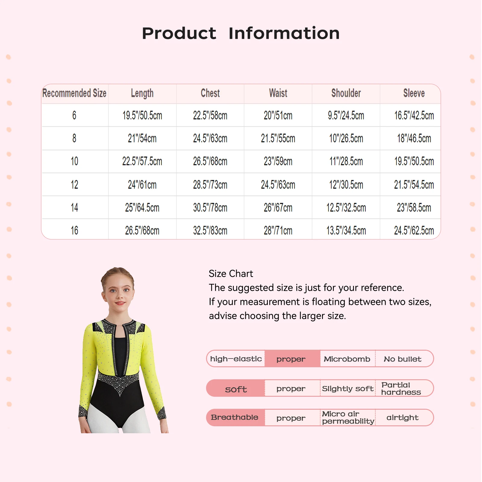 Girls Rhinestones Gymnastics Leotards Long Sleeve Figure Skating Bodysuit Dancewear Ballet Ballerina Stage Performance Costumes