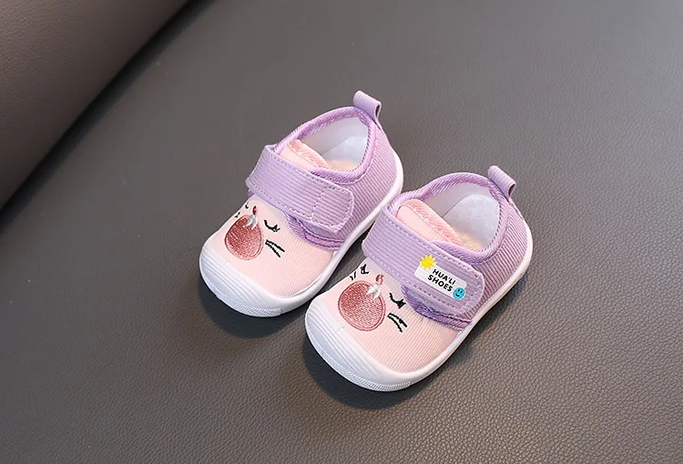 2026 Mit Geräusch Baby-Schuhe Frühling Herbst Kleinkind-Laufschuhe Neugeborenen-Lauflernschuhe für Jungen und Mädchen Rosa, Braun – Detail 7