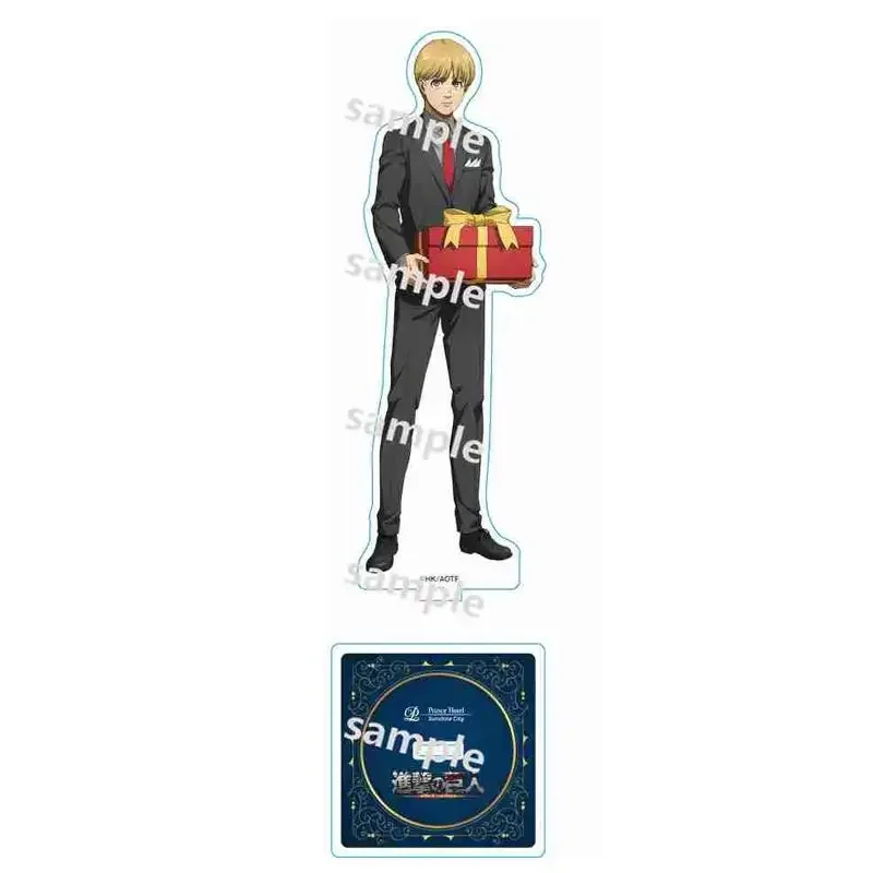 Game Armin Arlert Eren Yeager Mikasa Ackerman Levi Acrylic Stand Doll Anime Figure Model Plate Cosplay Toy for Gift