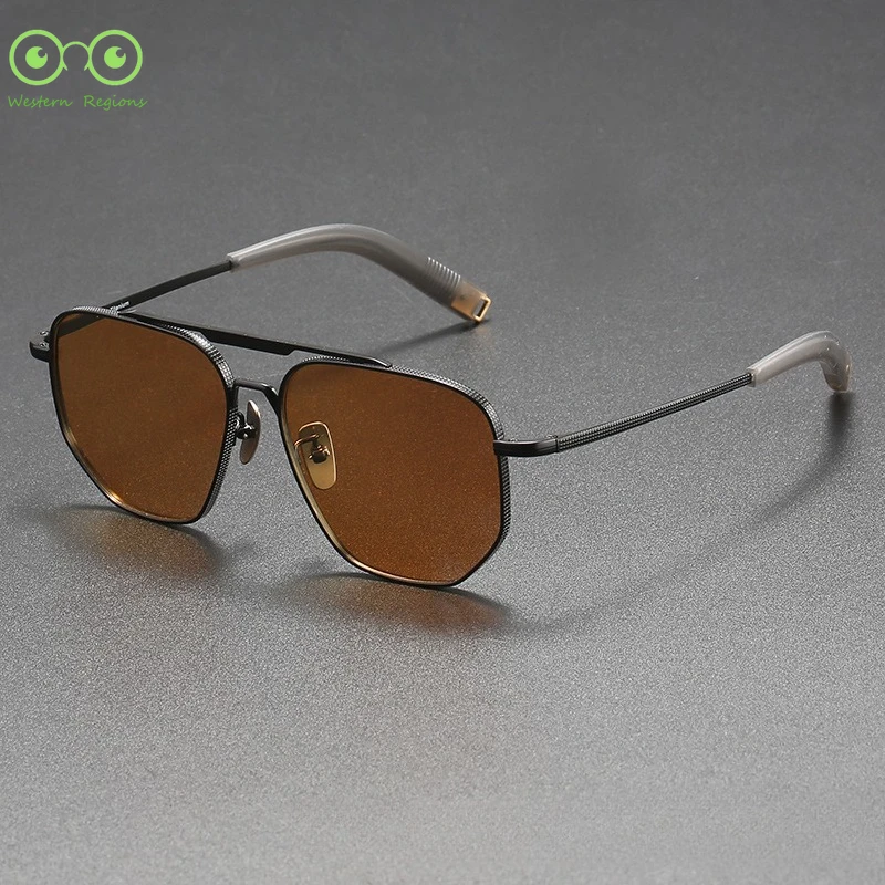 새로운 트렌디한 남성용 나일론 렌즈 선글라스 UV400은 여성용 야외용 근시 사각형 운전 선글라스를 장착할 수 있습니다.
