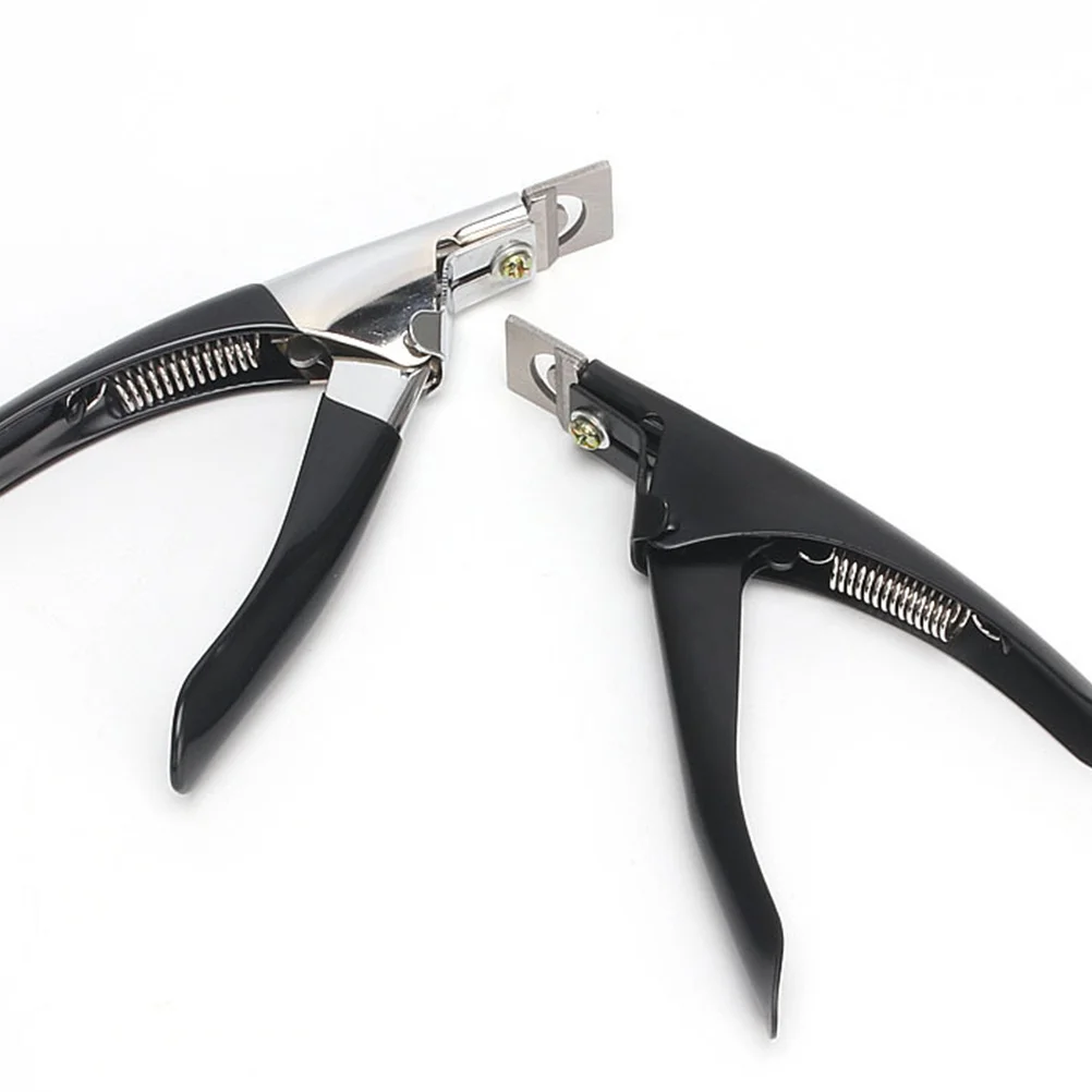 Cortador de unhas falsas design ergonômico aparador de ponta de unha de aço inoxidável adequado para unhas naturais e artificiais ferramenta de manicure