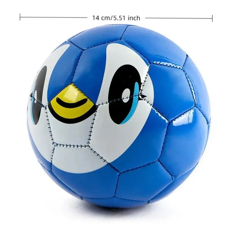 ลูกฟุตบอลเด็กมินิฟุตบอลของเล่นเพื่อการศึกษาการเรียนรู้แบบพกพาการ์ตูนสัตว์ลูกบอลนุ่มสำหรับฝึกซ้อมในร่มการฝึกอบรมกลางแจ้ง