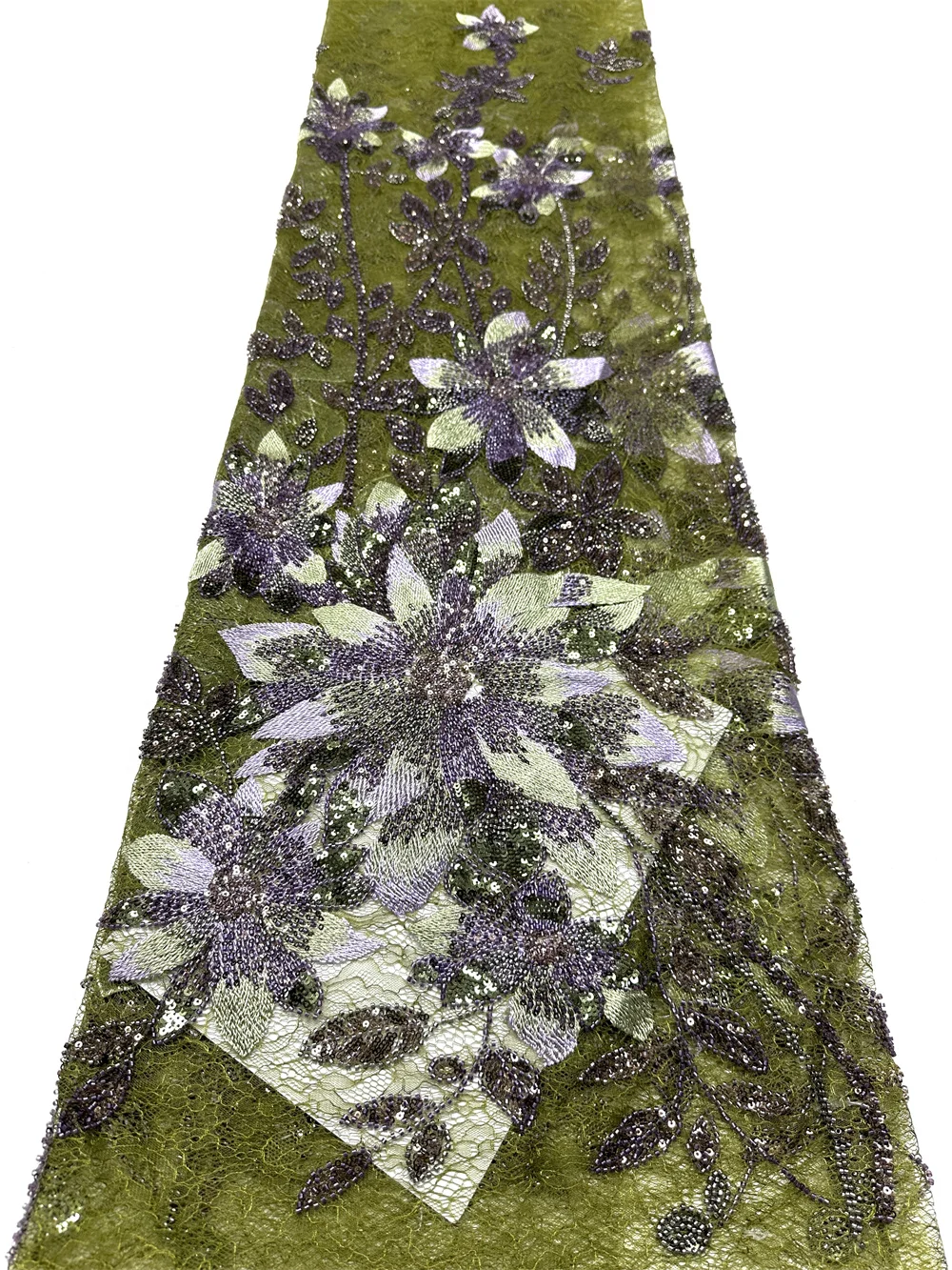 

Luxury African Lace Fabric Sequins Beaded Embroidery Nigerian 2026 High Quality French Tulle Lace Fabric For Bridal Sew
