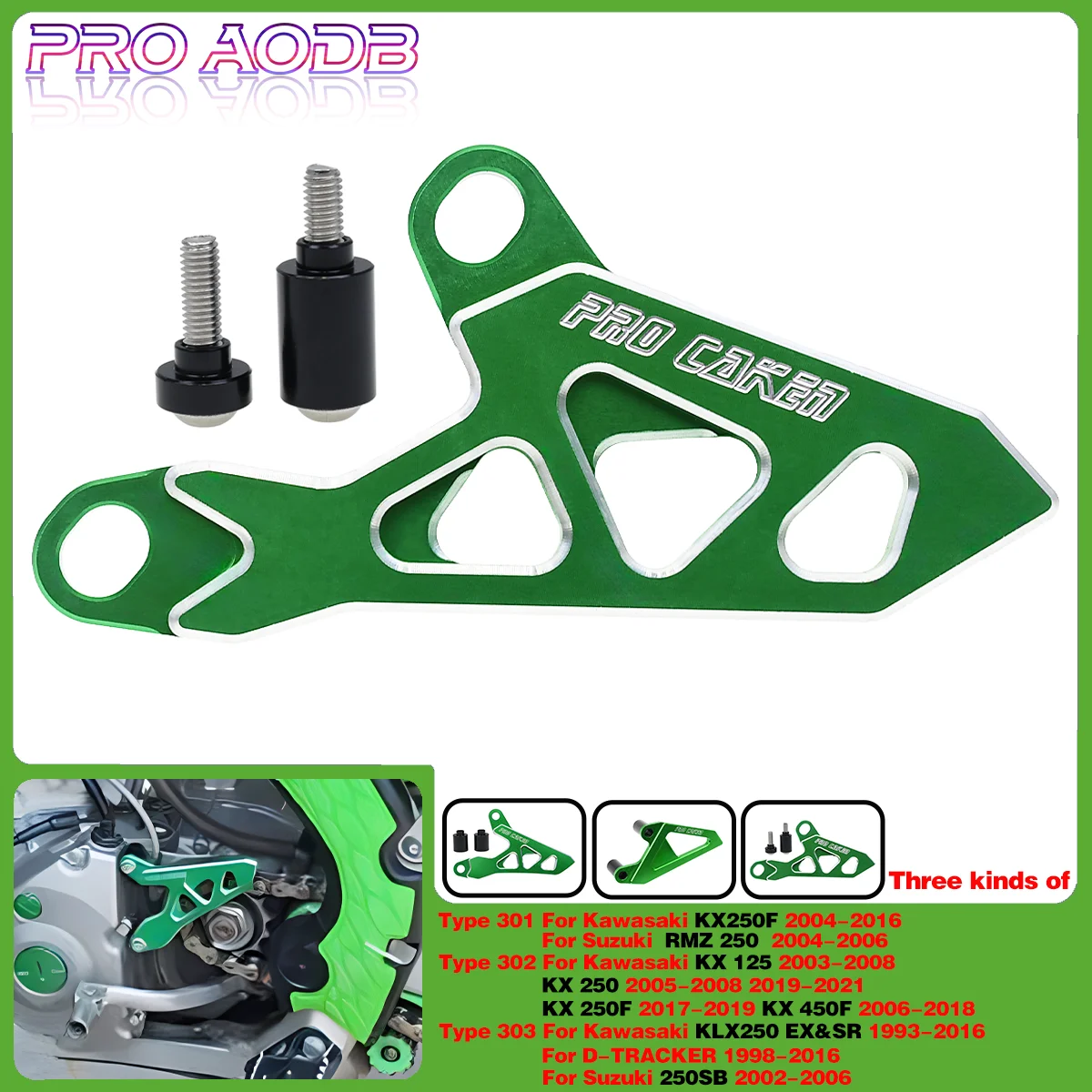 For Kawasaki KX250F KX125 KX250 KX250F KX450F KLX250 D-TRACKER KXF 250 450 Motorcycle Front Sprocket Cover Chain Protector Guard