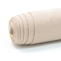 45cm Width Self-adhesive Beige Flocking Cloth Thick Sticky Velvet Fabric for Jewelry Box Furniture Cabinet Background Display