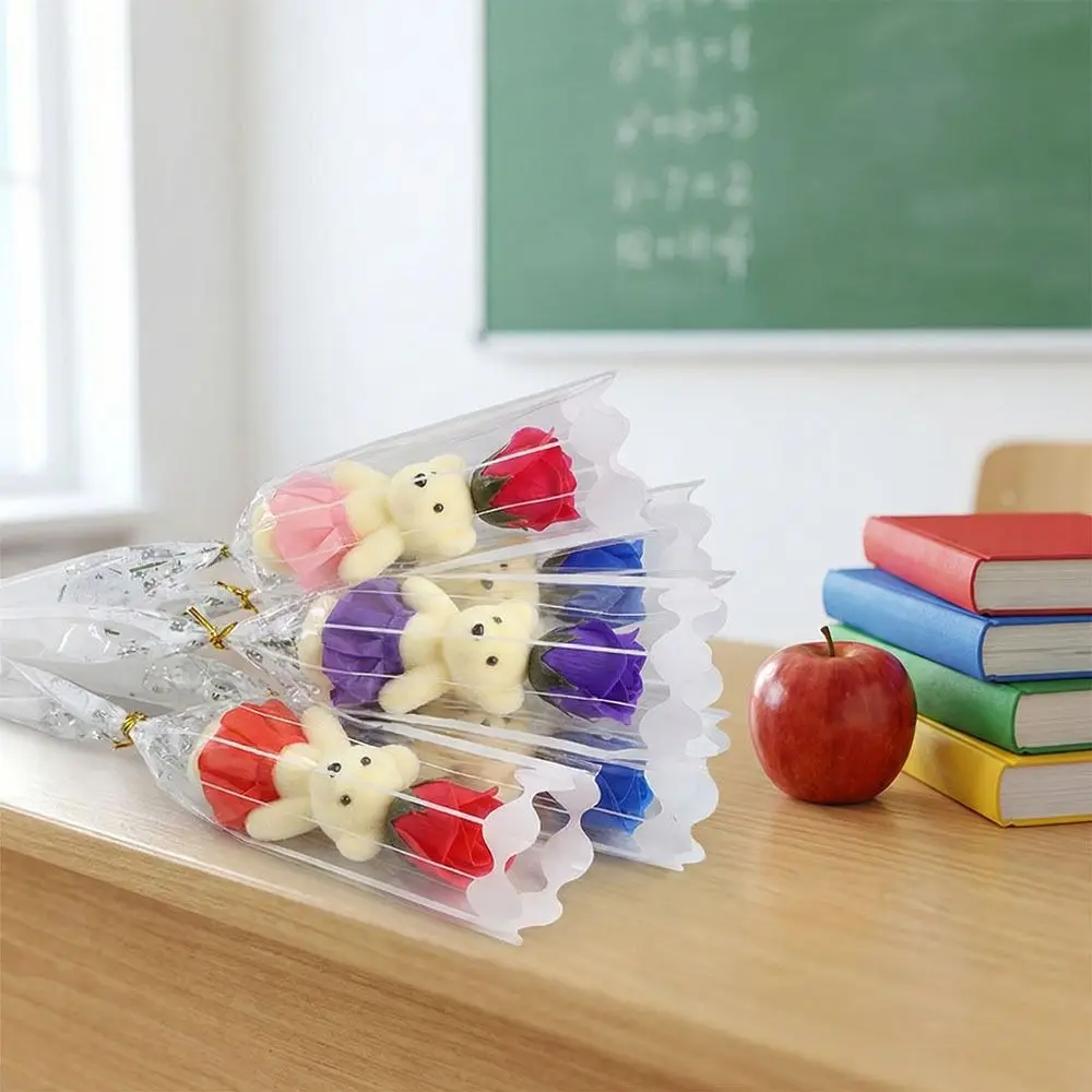 

Artificial Rose Artificial Rose Bear Flower Bouquet Soap Flowers Soap Flowers Bouquet Artificial Flower Bear