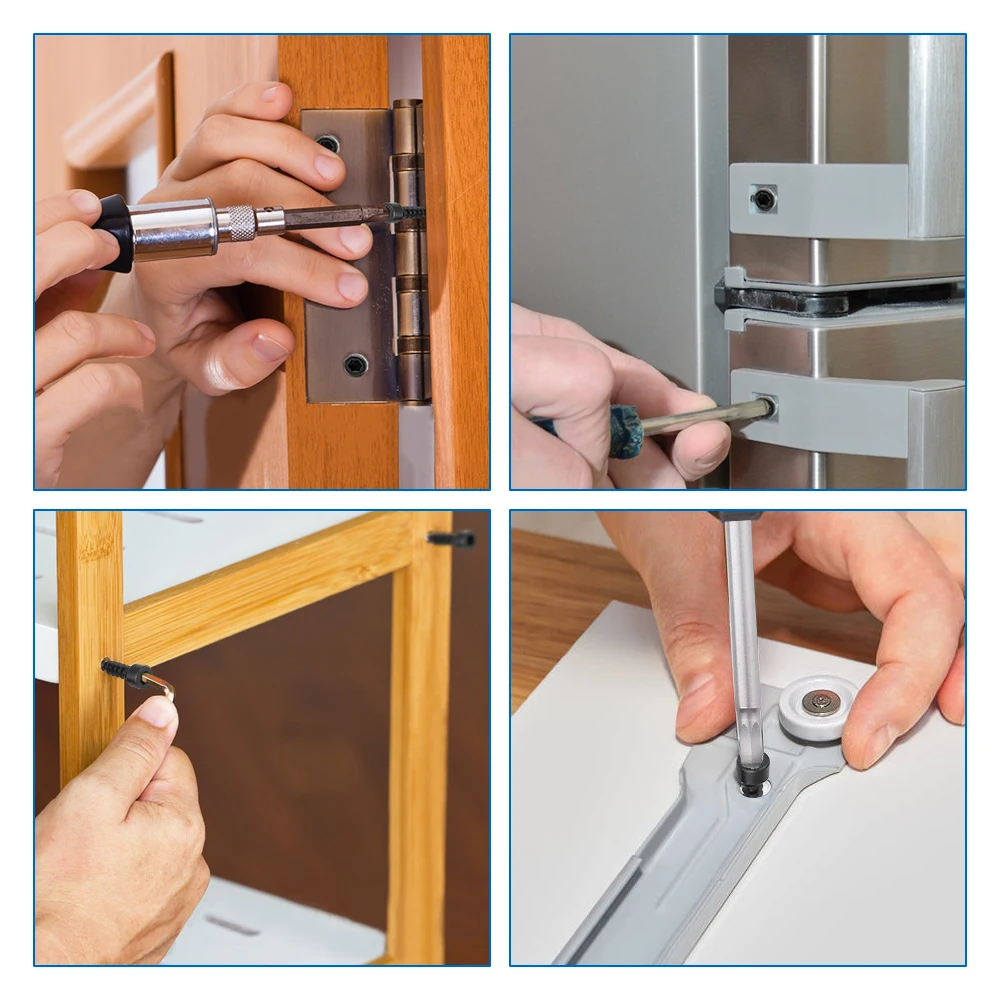 NINDEJIN M2 M2.6 M3 M3.5 M4 M5 M6 Lục Giác Tuýp Lục Giác Bộ Đội Đầu Tự Gõ Vít 8.8 Đen Cao Cấp Carbon thép Không Gỉ Allen Đầu Vít