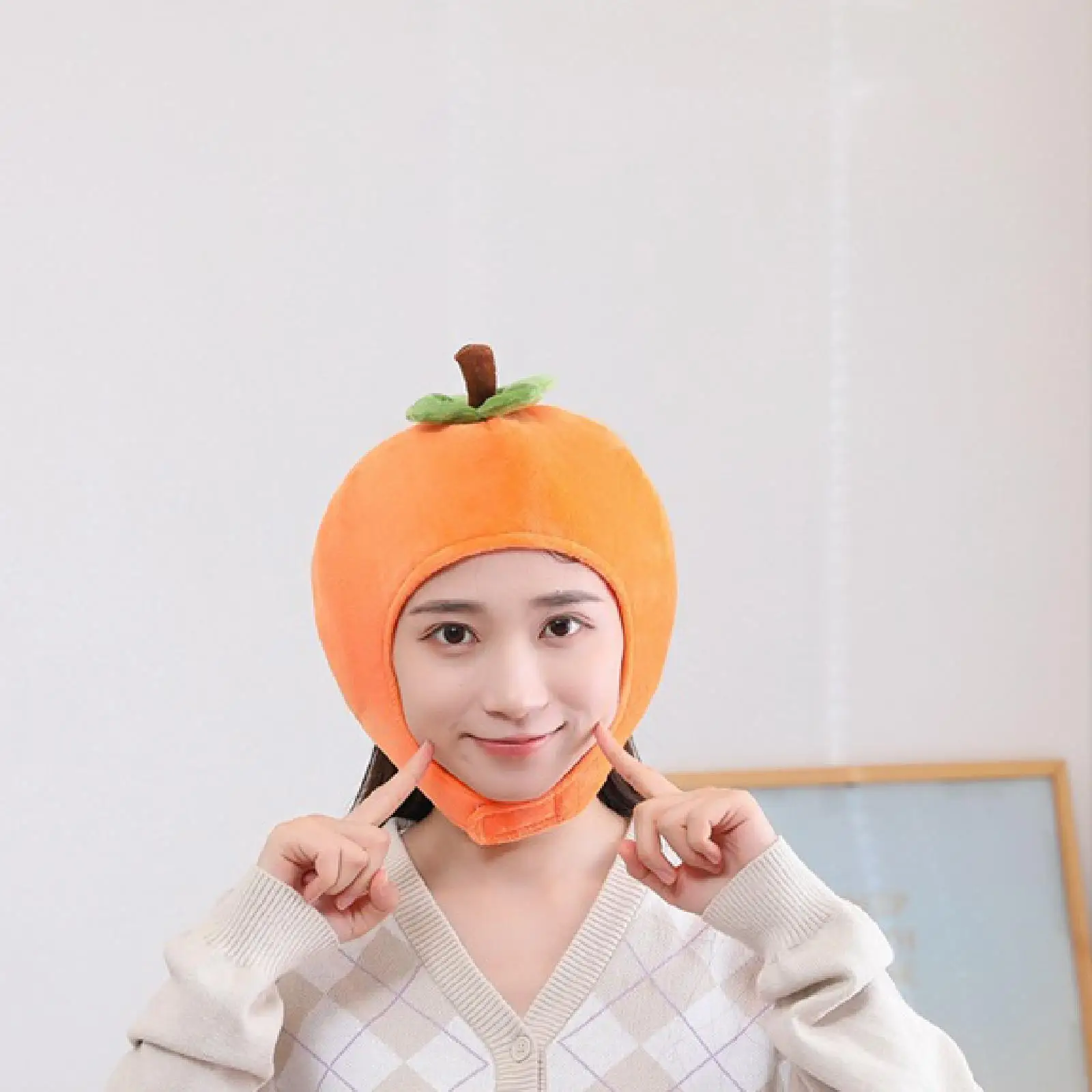 

Plush Fruit Headgear Fancy Dress Soft Fruit Cap for Stage Performance Carnival