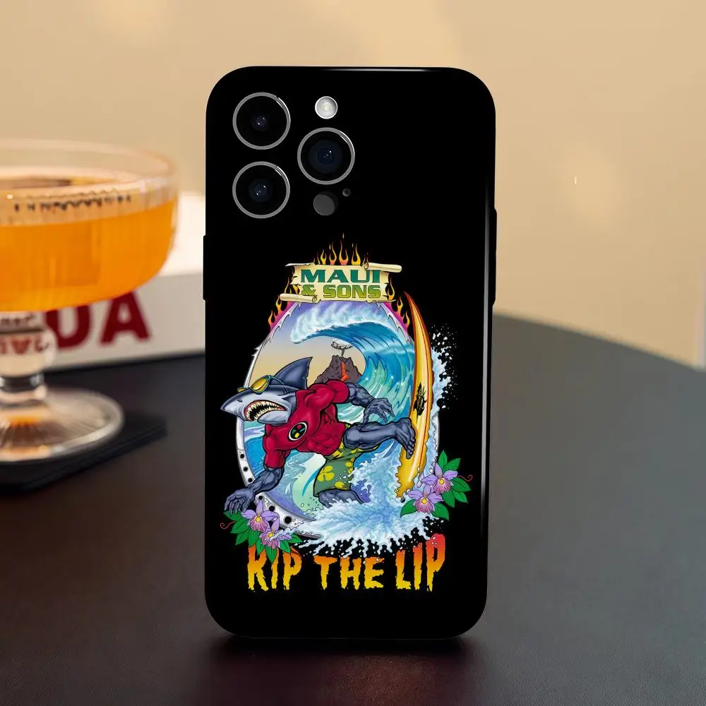 MAUI AND SONS Surf Sakataboard Phone Case For Samsung S25 24 23 22 Ultra Plus Glossy HD Fine Hole Liquid Film Hard Shell Luxury view 2