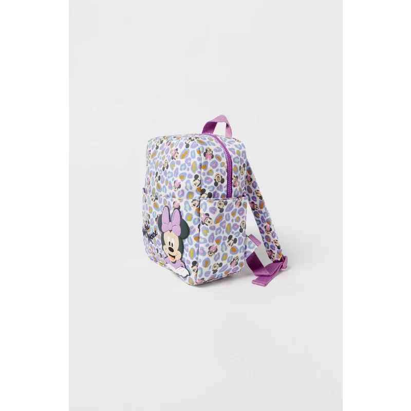 Disney-mochila con estampado de dibujos animados de Mickey y Minnie para niños, de gran capacidad Bolsa Escolar, almacenamiento de libros, guardería, bebé