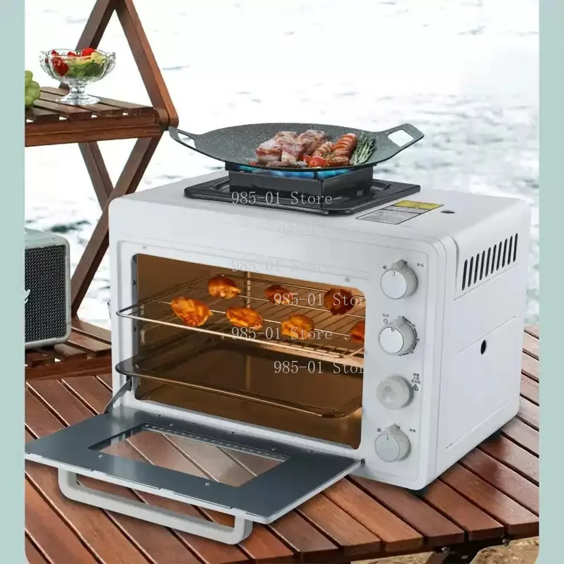 

Outdoor Portable Gas Oven 25-30L Integrated Casserole for Field Camping Picnic BBQ