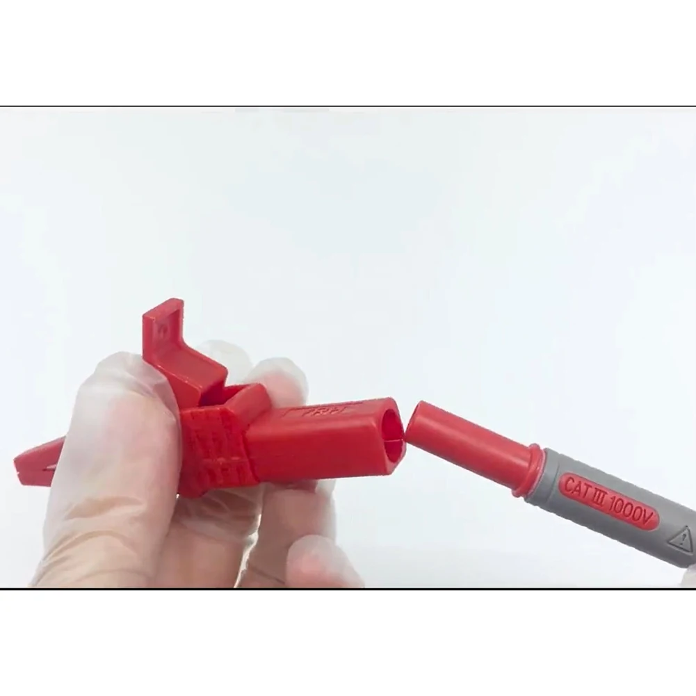 1500V/32A P2003 Test Clip Copper Alligator-Clip 4mm Banana-Plugs Set Electrical Test Crocodile Clips Connector For Multimeter
