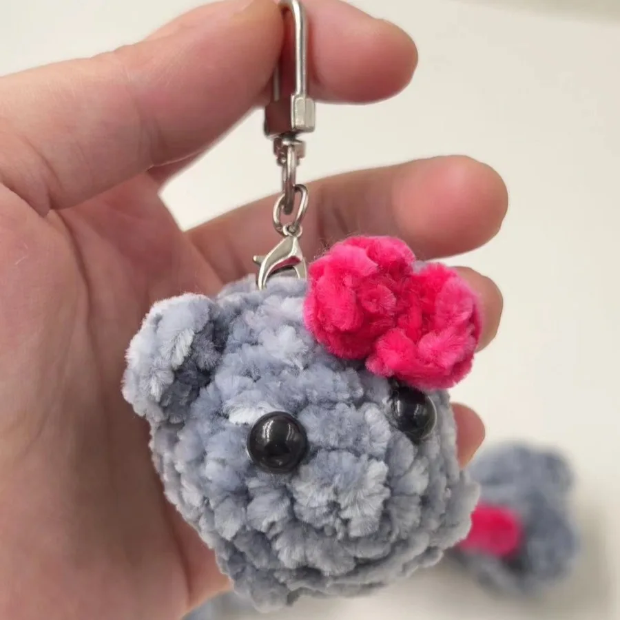 พวงกุญแจรูปหนูแฮมสเตอร์แสนเศร้าแสนน่ารักตุ๊กตาหนานุ่มรูปหนูแฮมสเตอร์แสนน่ารักพวงกุญแจตุ๊กตาตุ๊กตาสัตว์นุ่มพวงกุญแจ