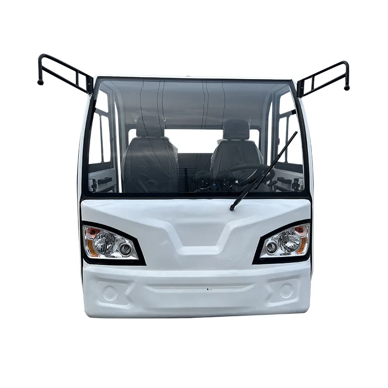 Electric flat-panel trailer battery car with cab four-wheeler chassis freight
