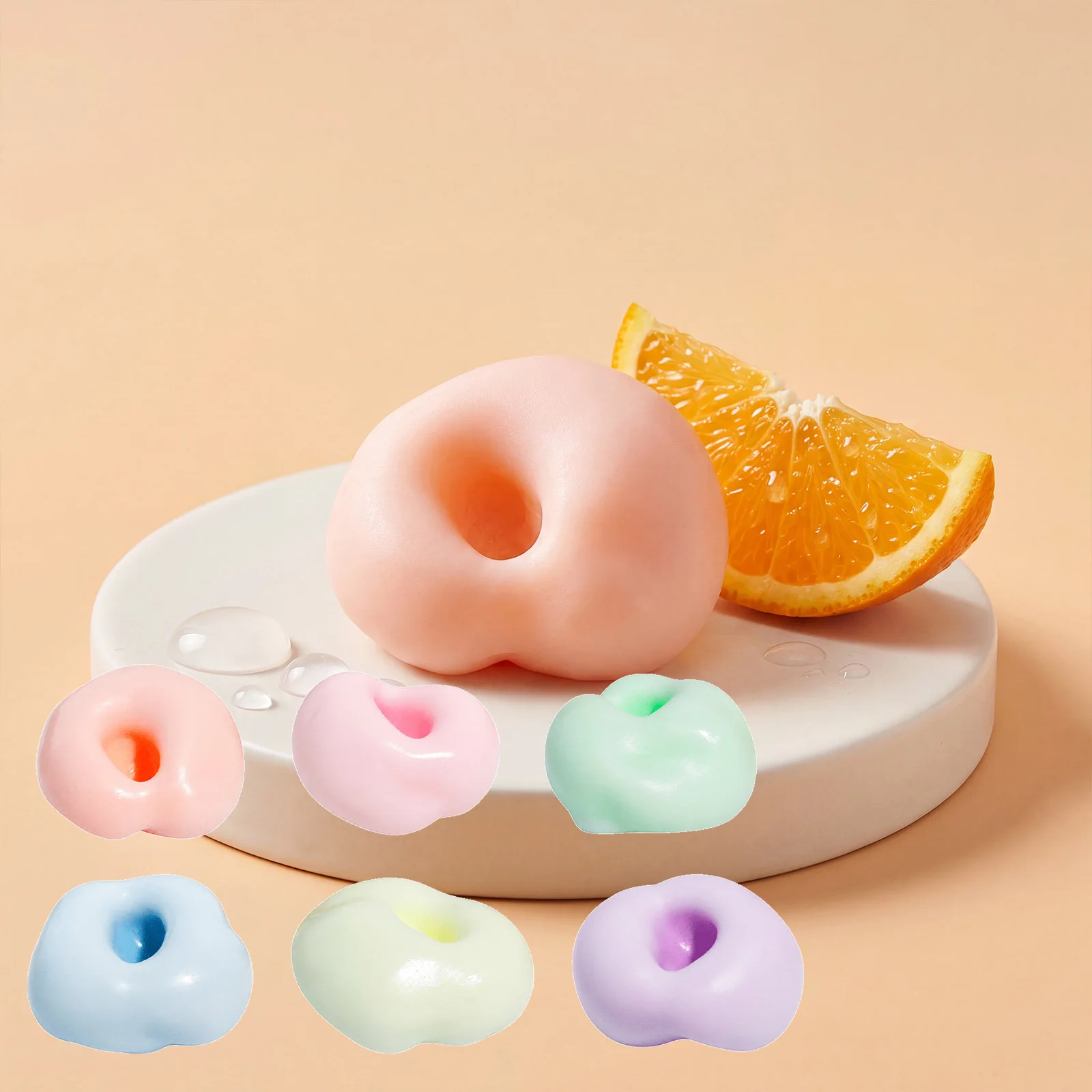 Realistic Mochi-like Texture Stress Ball Squishy Fidget Sensory Toy For Autism Slow Rebound Squeeze Toy For Adult Kids Xmas Gift
