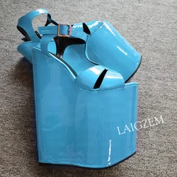 DOHBANER Women Sandals Platform Wedges 25CM High Heels Pumps Height Increase Handmade Ladies Shoes Woman Big Size 39 42 45 48
