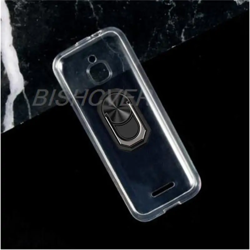 For Nokia 6300 4G 2.4 TA-1294 TA-1291 TA-1287 TA-1286 Back Ring Holder Bracket Phone Case Smartphone TPU Soft Silicone Cover