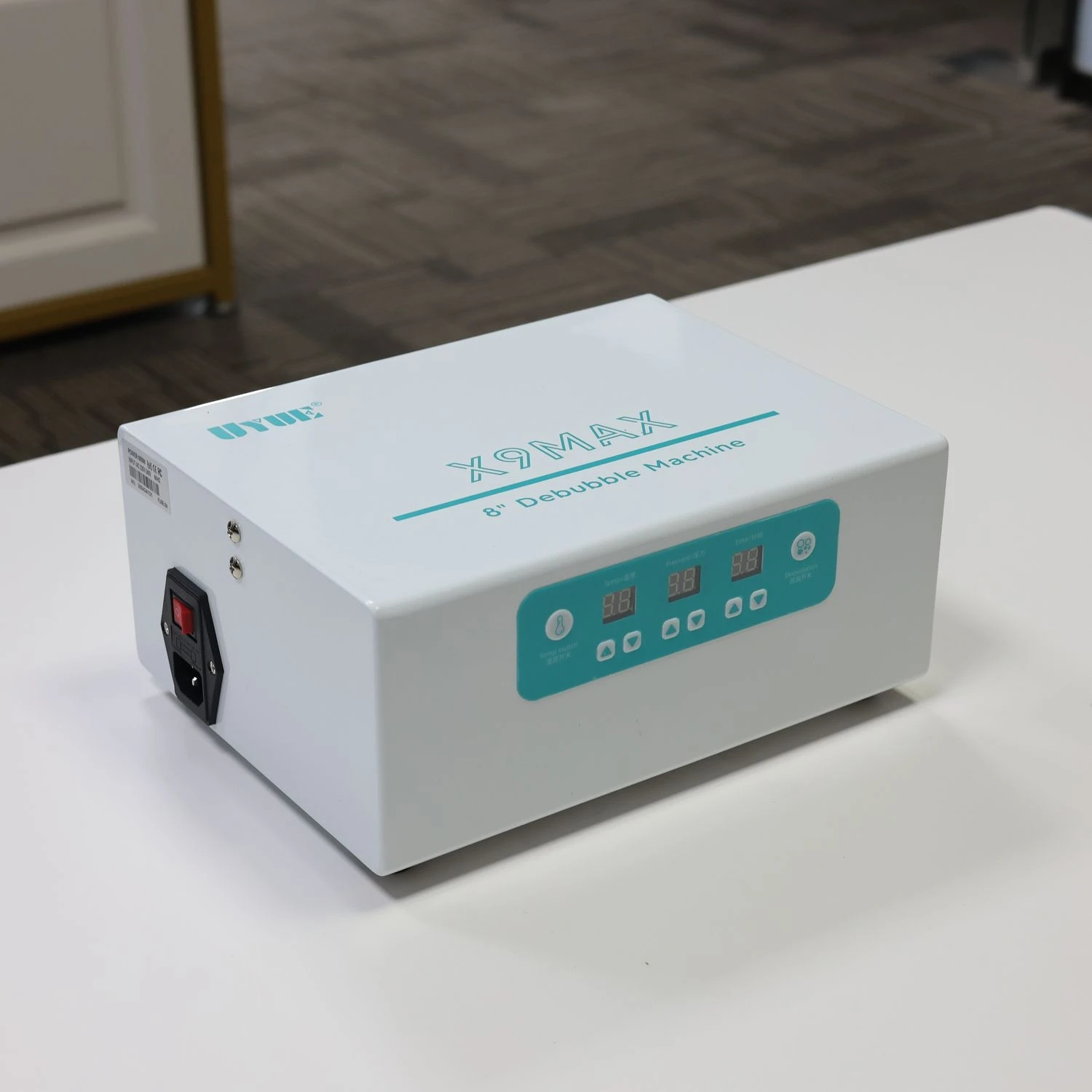 

UYUE X9MAX 8" Mobile Phone LCD Defoamer, 600W, Built-in Air Pump, Adjustable Temp, 220V/110V