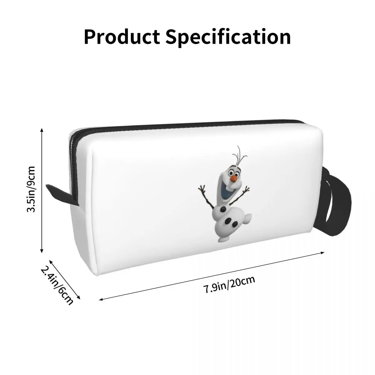 Frozen Elsa Olaf Large Makeup Bag Zipper Pouch Travel Cosmetic Bags Organizer for Women image 6