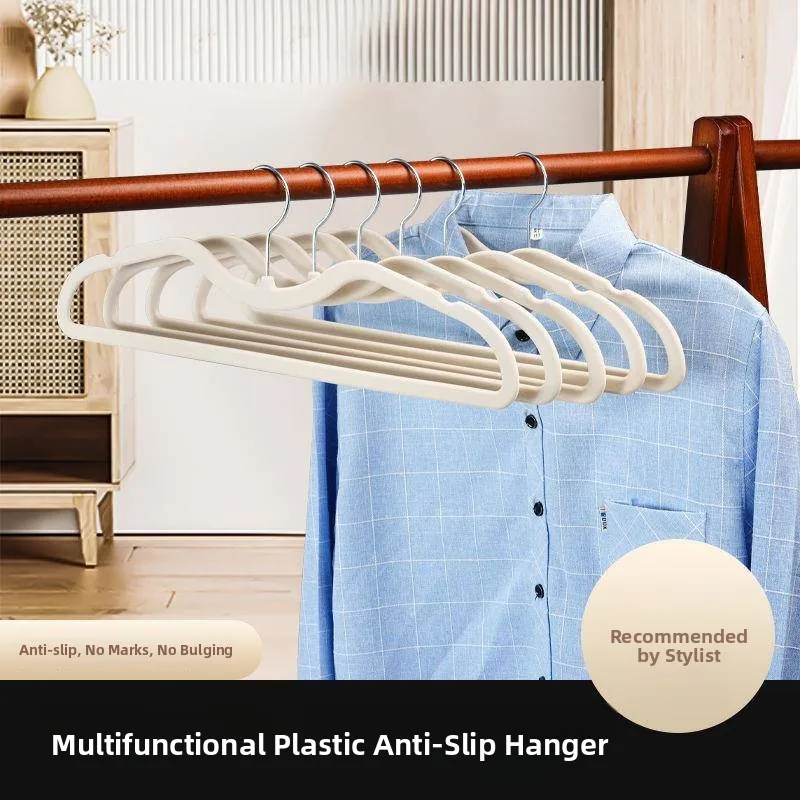 short-neck-clothes-hanger-velvet-anti-slip-thin-storage-layer-for-t-shirts-creative-design-abs-hook-space-saving-organizer