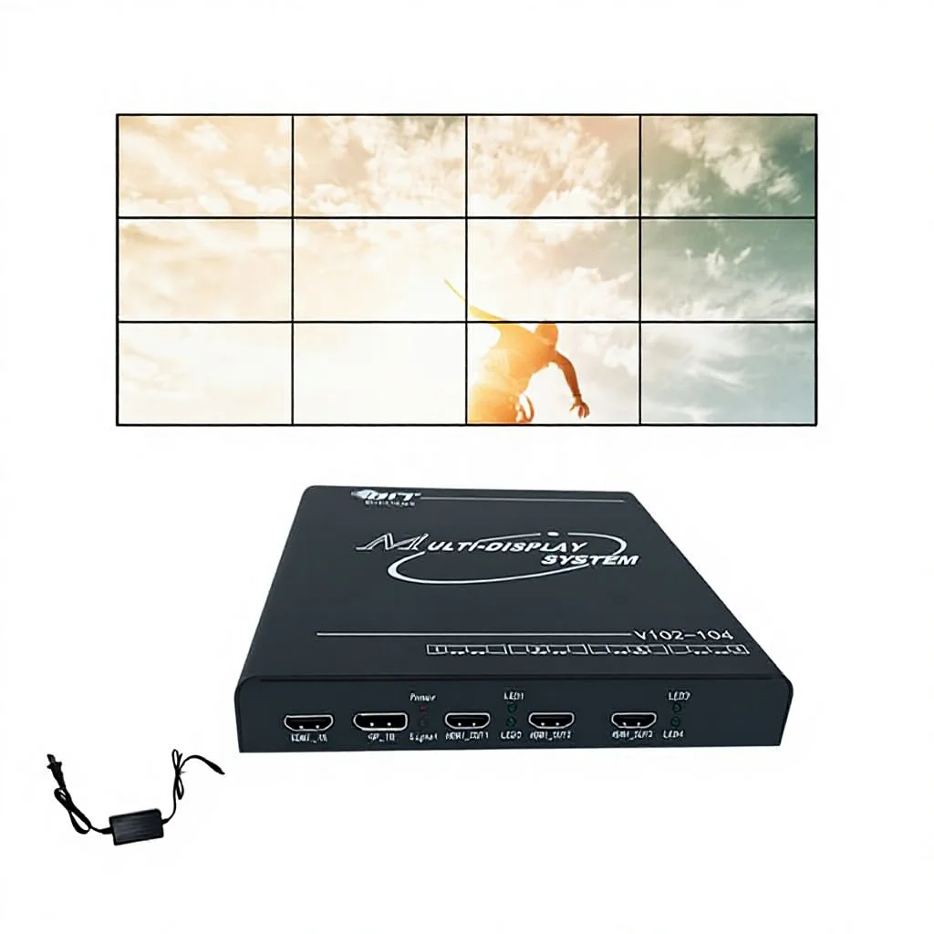 Bitvisus Metal 4K EDID Programmable Multi-Format Video Splicer & Switcher with 3x3/3x4/2x2/1x3/3x1/2x3 Configurations