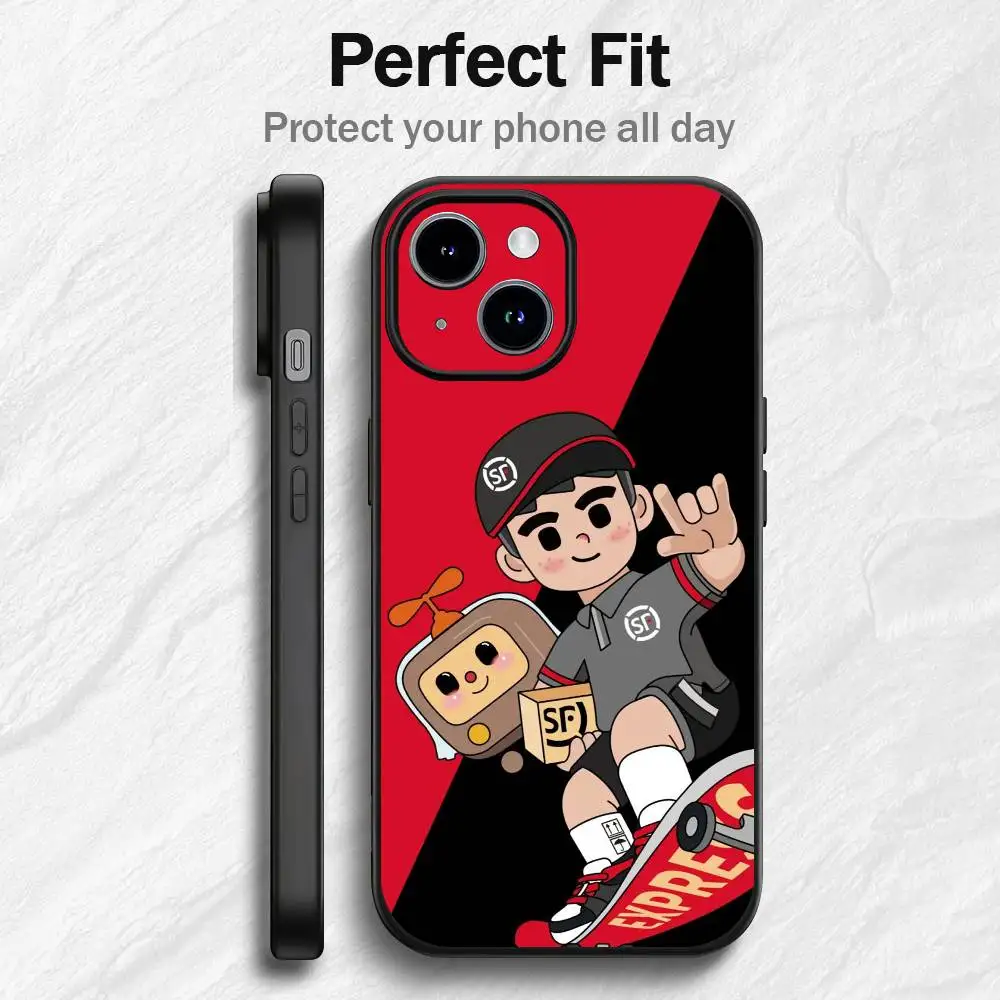 Casing Ponsel SF Express FASHION untuk 17 12 13 14 15 16Pro Max Mini Classic Plus Daya Tarik Magnetik Kuat