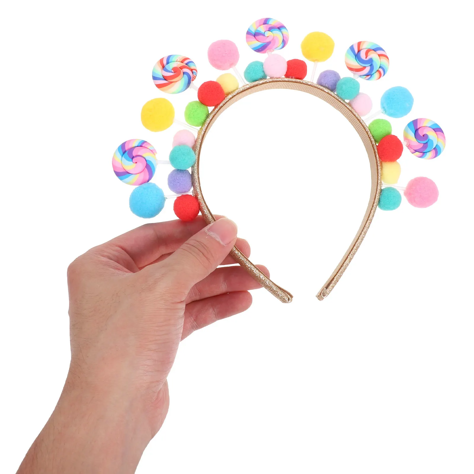 

Toddler Lollipop Headband Cute Cartoon Candy Design Gentle Lightweight Hairband for Girls Birthday Party Holiday Theme Park