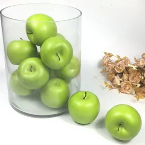 12 Stück künstliche grüne Äpfel aus Kunststoff, gefälschte Früchte, Kiwi, Simulationsfruchtmodell für Zuhause, Küche, Party, Fotoshooting, Dekoration – Detail 5