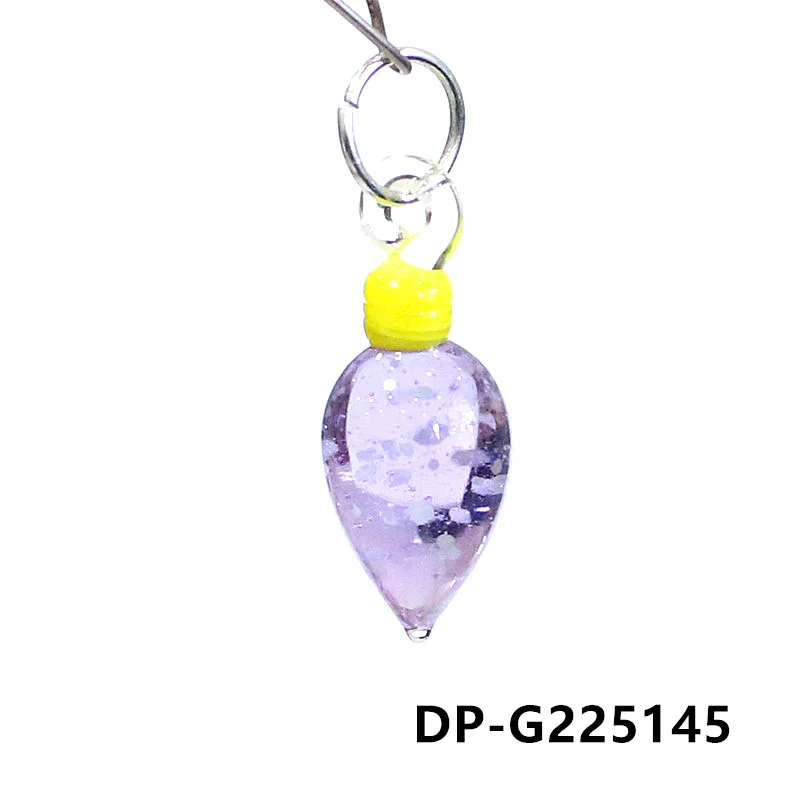 2pcs Fluorescent Light Bulb Shape Charms Glass Pendant Mini Christmas Ornaments DIY Craft Supplies Handmade Lovers Holiday Gifts - view 4