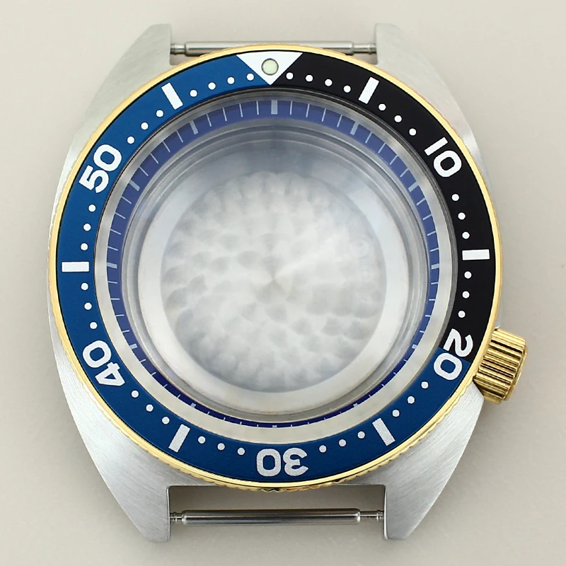 ゴールド/シルバーゴールド 41mm腕時計ケース ステンレススチール製 NH35改造用 アバロン貝殻 NH36 NH34 NH70ムーブメント 28.5mm文字盤 サファイアクリスタル付き