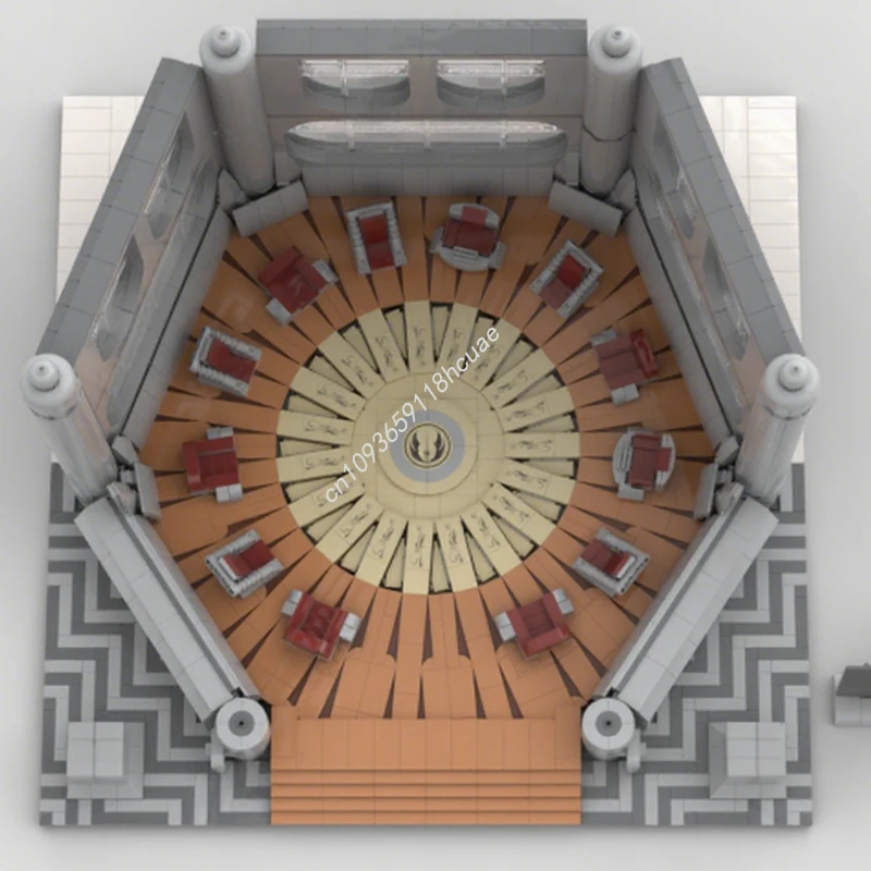 

3250 шт. MOC COUNCIL CHAMBER UCS Звездная боевая модель Строительные блоки Образовательная идея Сборка ремесленных игрушек Подарки на день рождения и Рождество