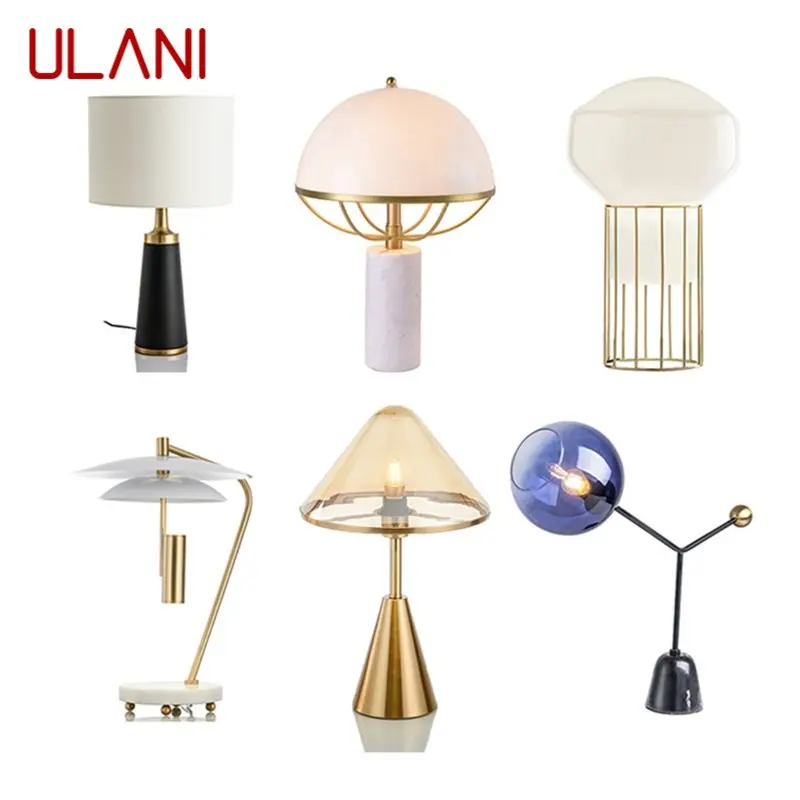 ULANI Modern Ceramic Table Lamps For Bedside Variety Design E27 Desk Lights Home LED Decoration Foyer Living Room Hotel