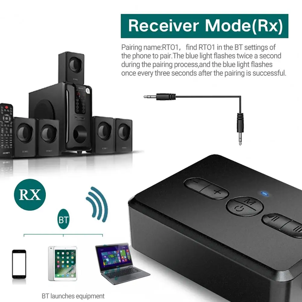 Draadloze Zender Quick Pairing Multifunctionele Mini Bluetooth-compatible5.0 2 In 1 Rca Aux Audio Adapter Dongle Voor Auto