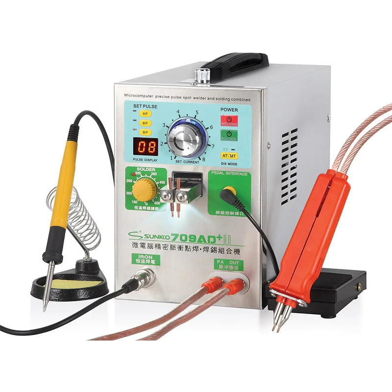 709AD+ Battery Spot Welder Machine 4in1 Fixed Pulse Moving Pulse Spot Welding Induction Automatic