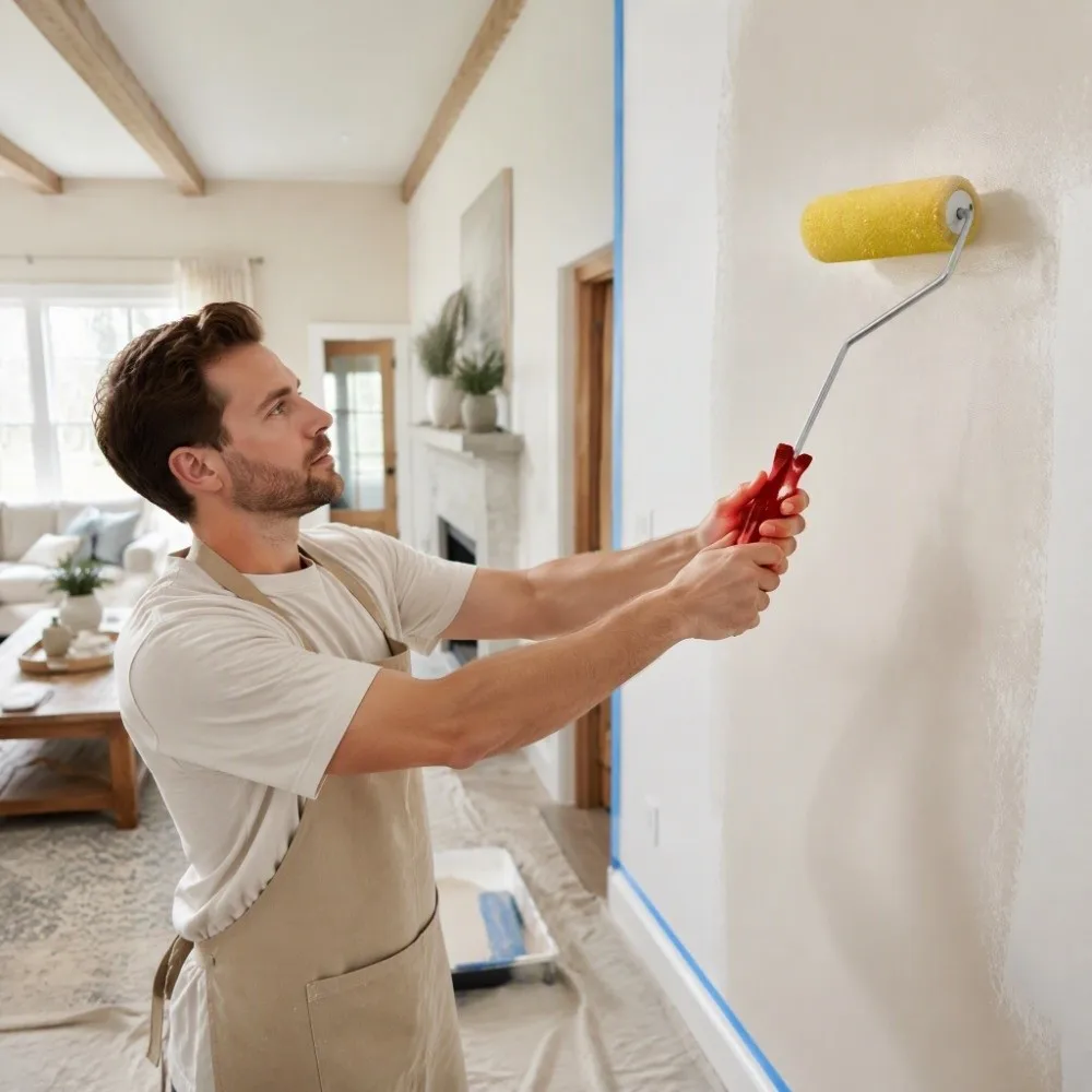 With Handle Texture Pattern Paint Roller Pattern Tool Texture Tool Imitation Seaweed Sponge Roller Art Painting