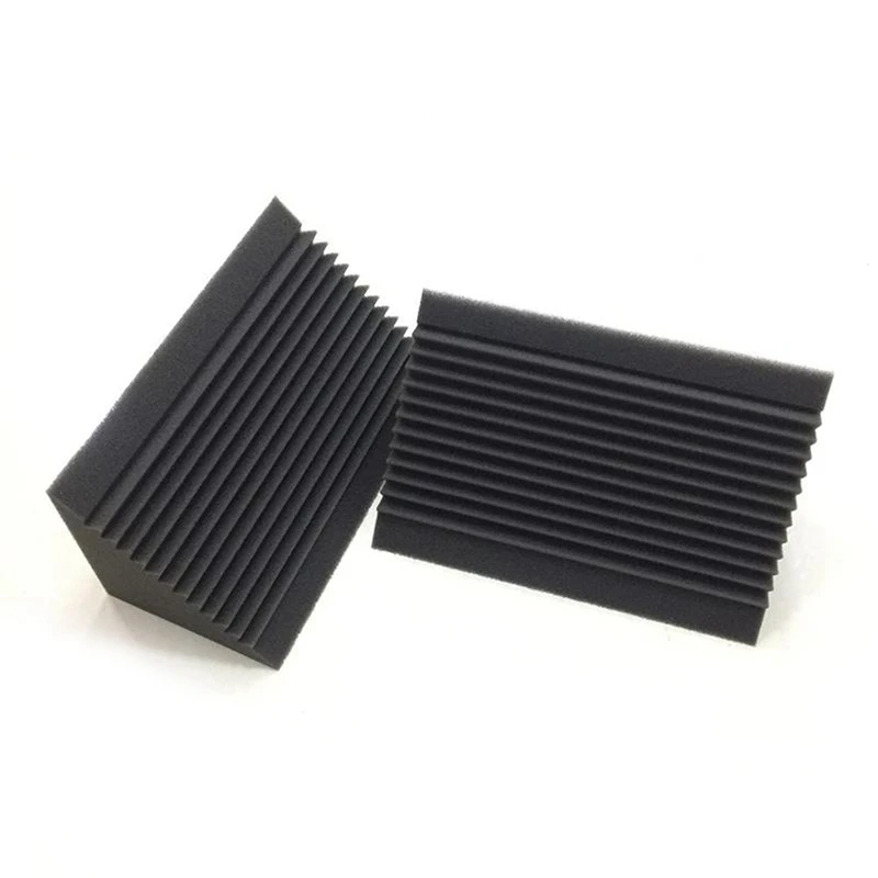 30 PCS Acoustic Foam Charcoal/Black Bass Trap Sound Absorption Studio Soundproofing Corner Wall 12 X 12 X 24 Cm