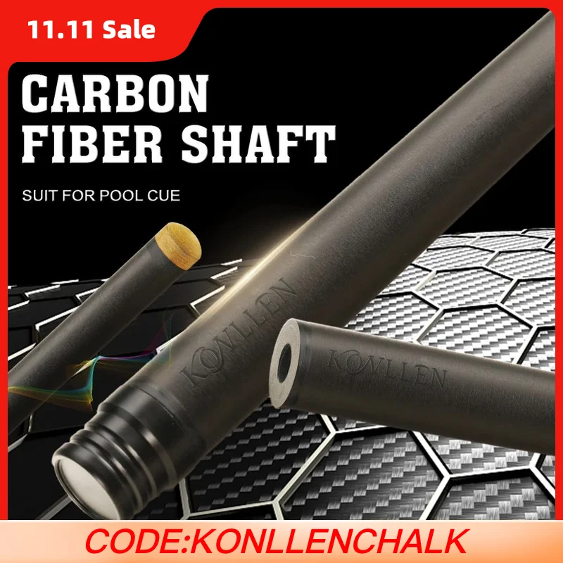 

Вал KONLLEN из углеродного волокна для бильярдного кия, шарнир Uni-Loc, одинарный вал, 10,5 мм, 11,5 мм, 12,5 мм