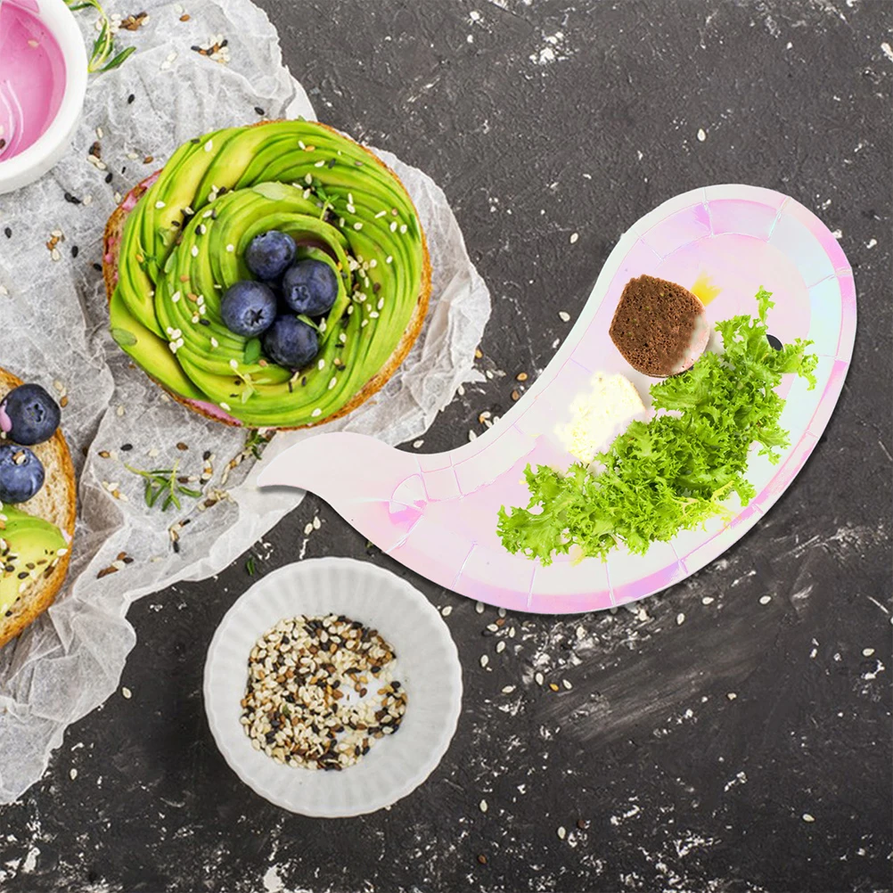 

24pcs Ghost-Themed Paper Plates For Halloween Party Supplies Decorative Ghost Tableware Bright Vivid Design Wedding Party Plate