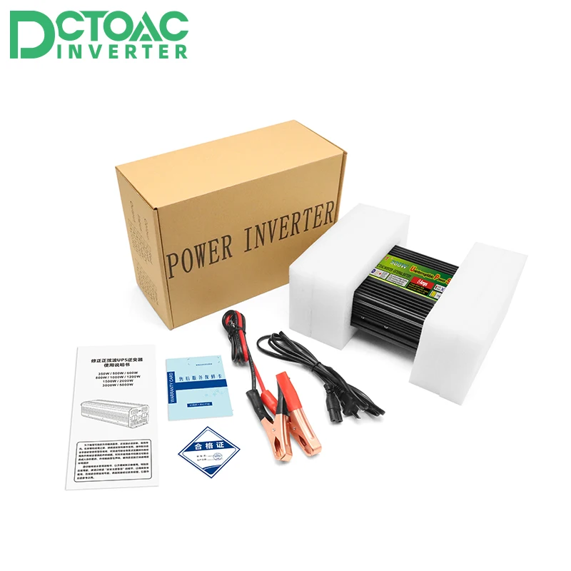 Imagem -06 - Fora da Grade Inversor com Carregador Máximo 1000w Ups Dc12v Ac110v 220v Modificado Inversor de Energia de Onda Senoidal com Função de Carga 500w