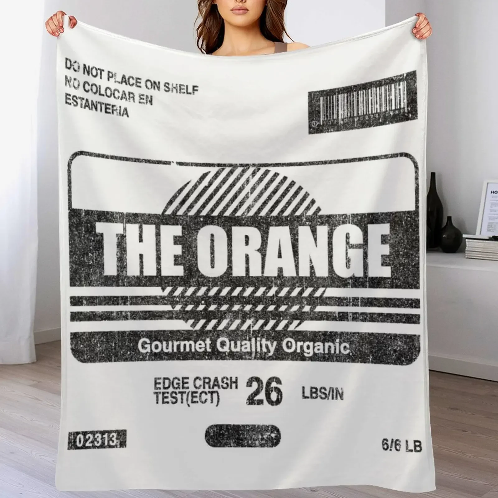 

The Orange - MGS Cardboard Box Throw Blanket All Season Lightweight Soft Blanket for Bed