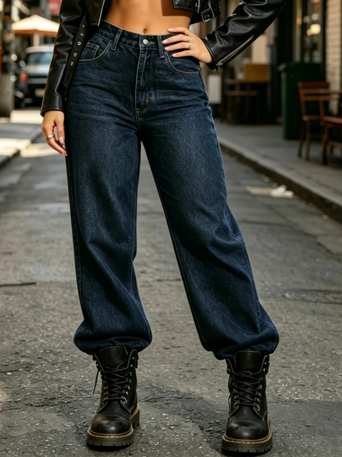 

Women’s Lightweight Wide Leg Jeans High Waisted Baggy Denim Pants Casual Loose Fit Straight Leg Jeans with Pockets